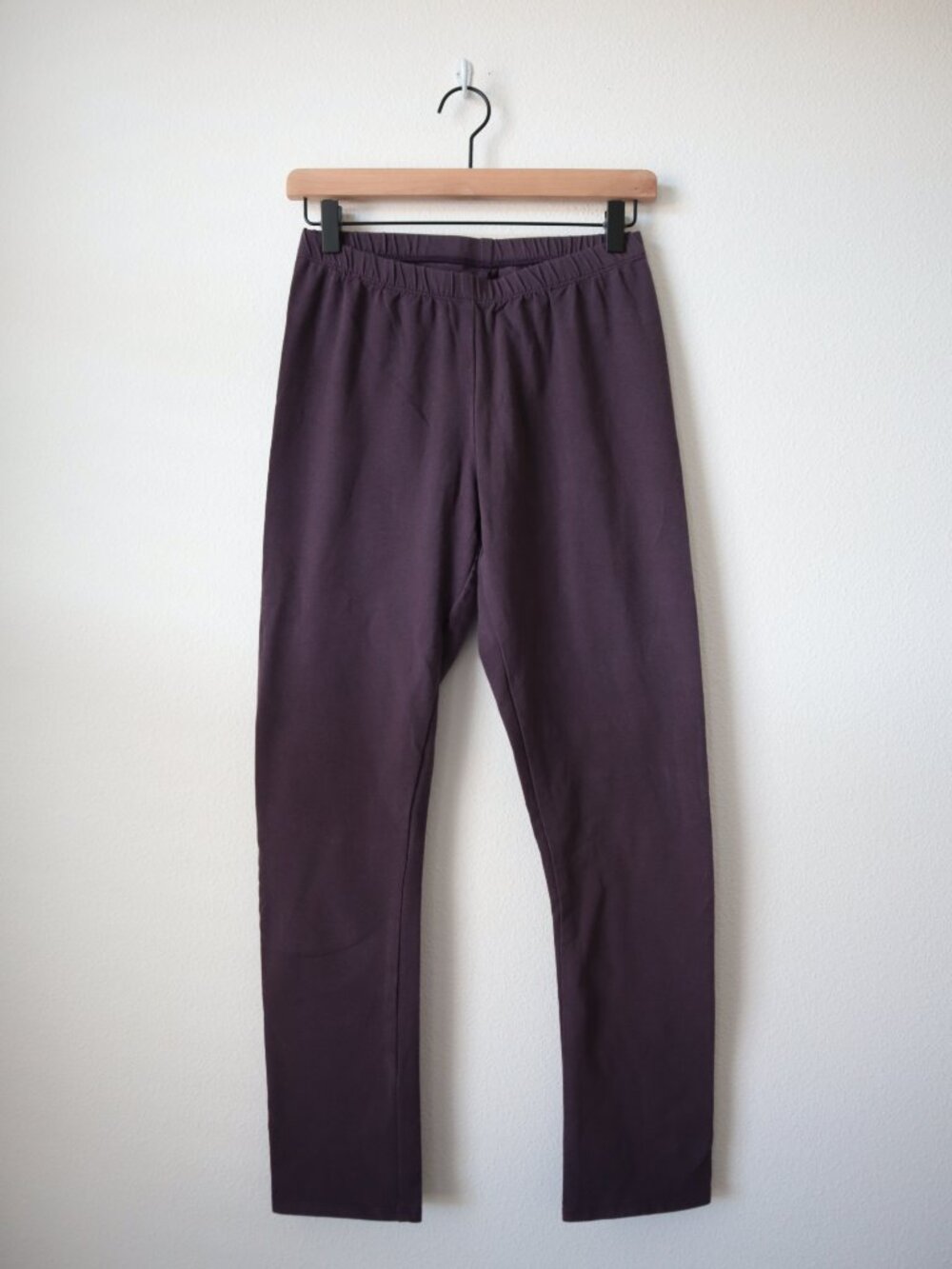 FLAX Cotton Blend Purple Leggings | S